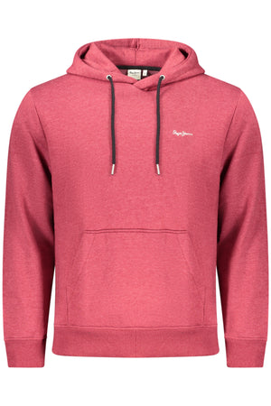 Pepe Jeans Men's Red Zip-Up Sweatshirt