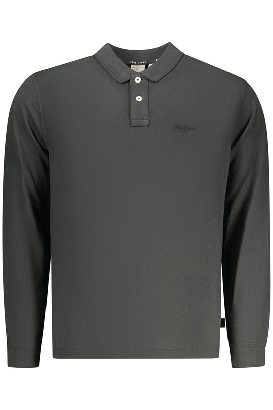 Pepe Jeans Men's Long-Sleeved Polo Shirt, Black