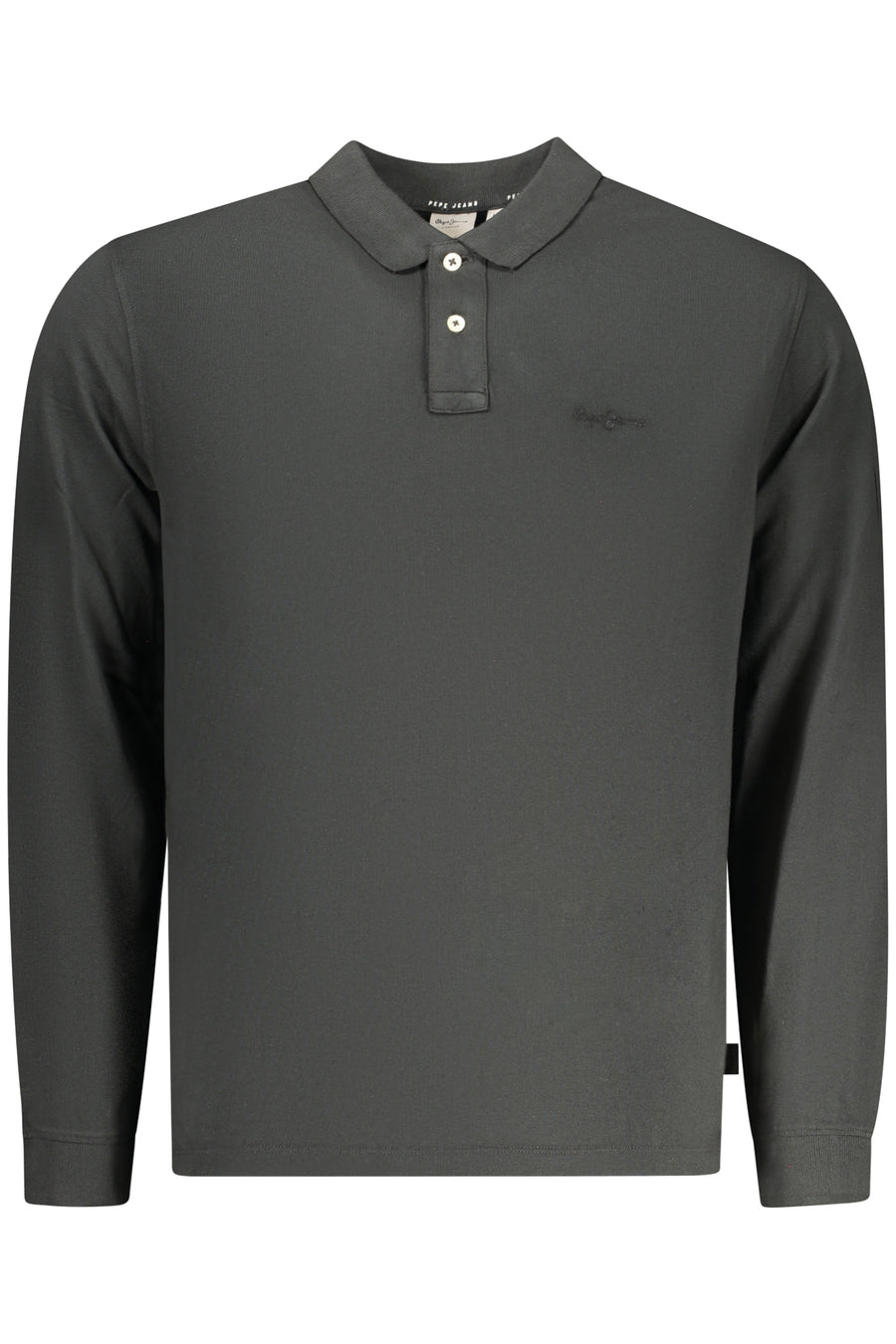 Pepe Jeans Men's Long-Sleeved Polo Shirt, Black