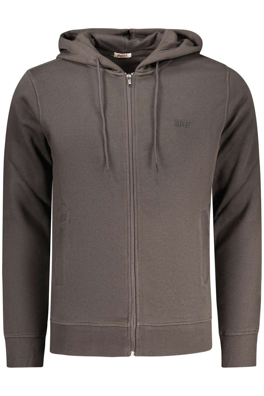 Rifle Men's Zip-Up Sweatshirt Grey