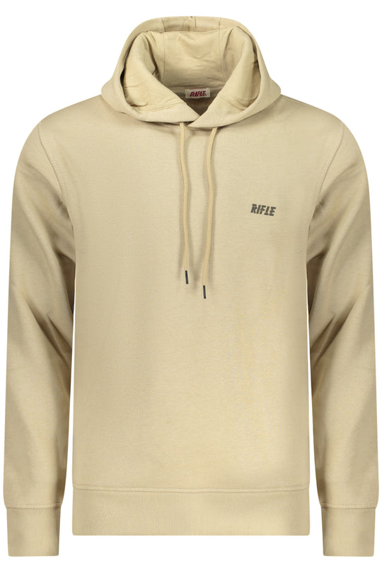 Rifle Men's Zip-Up Sweatshirt Beige