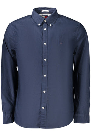 Tommy Hilfiger Men's Long-Sleeved Shirt, Blue
