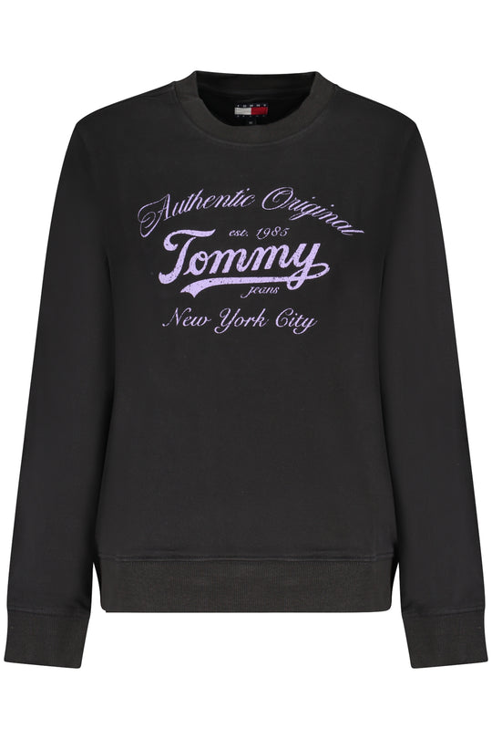 Tommy Hilfiger Women's Black Zip-Up Sweatshirt