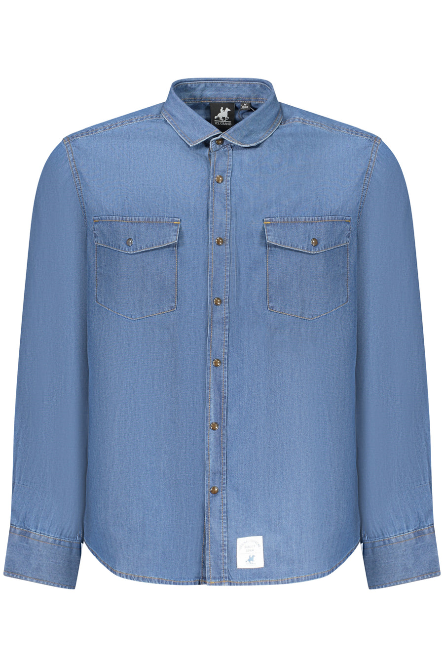 U.S. Grand Us Grand Men's Blue Long-Sleeved Shirt