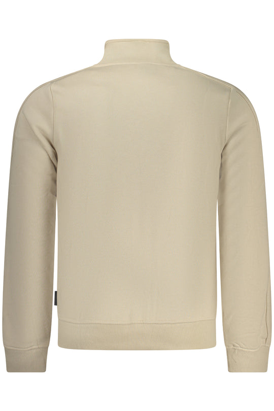U.S. Grand Us Grand Men's Beige Zip-Up Sweatshirt