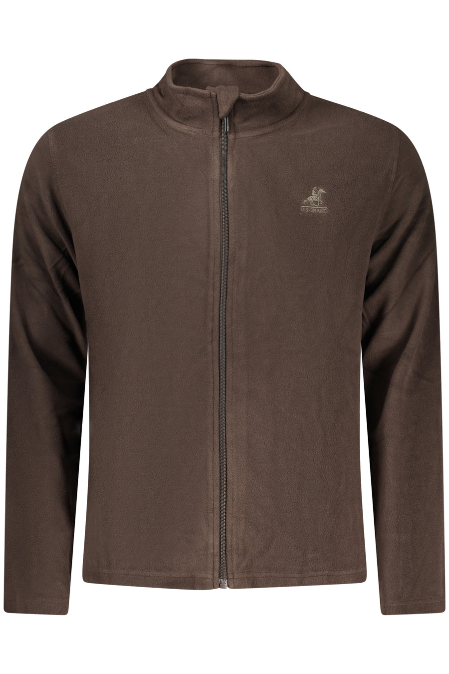 U.S. Grand Us Grand Men's Brown Zip-Up Sweatshirt