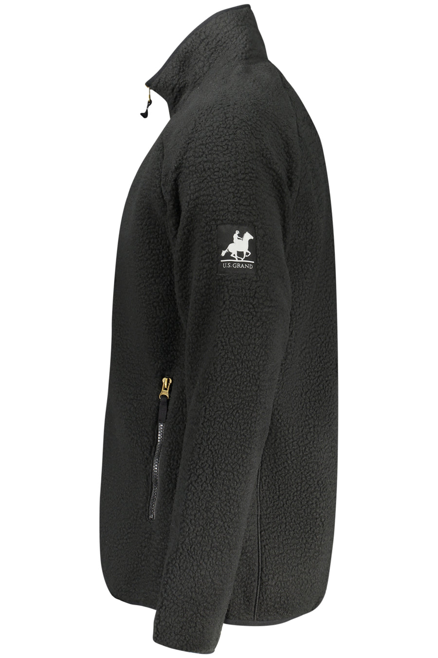 U.S. Grand Us Grand Men's Black Zip-Up Sweatshirt