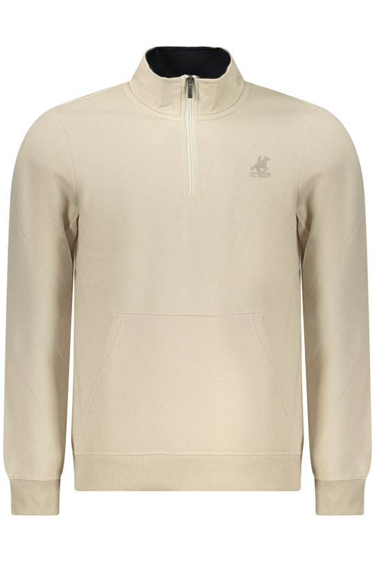 U.S. Grand Us Grand Men's Beige Zip-Up Sweatshirt