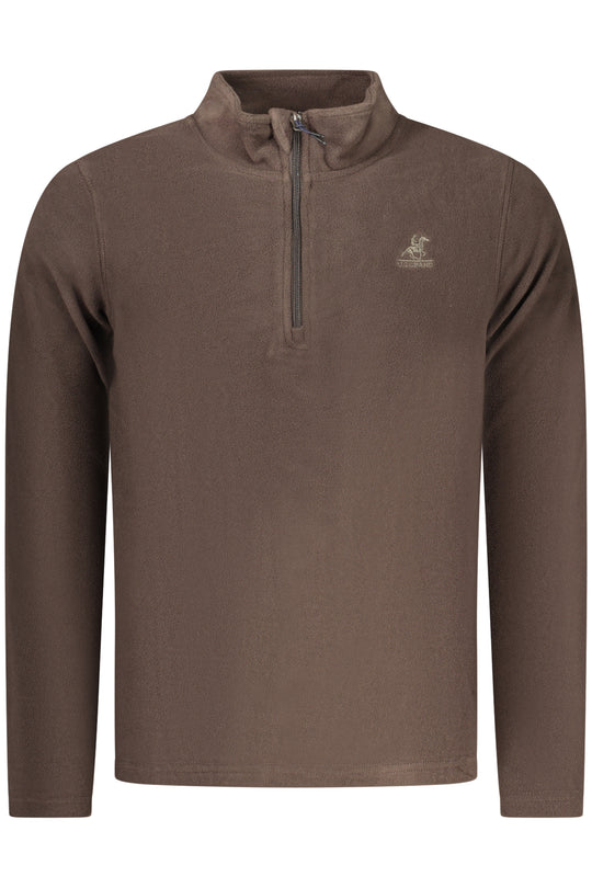 U.S. Grand Us Grand Men's Brown Zip-Up Sweatshirt