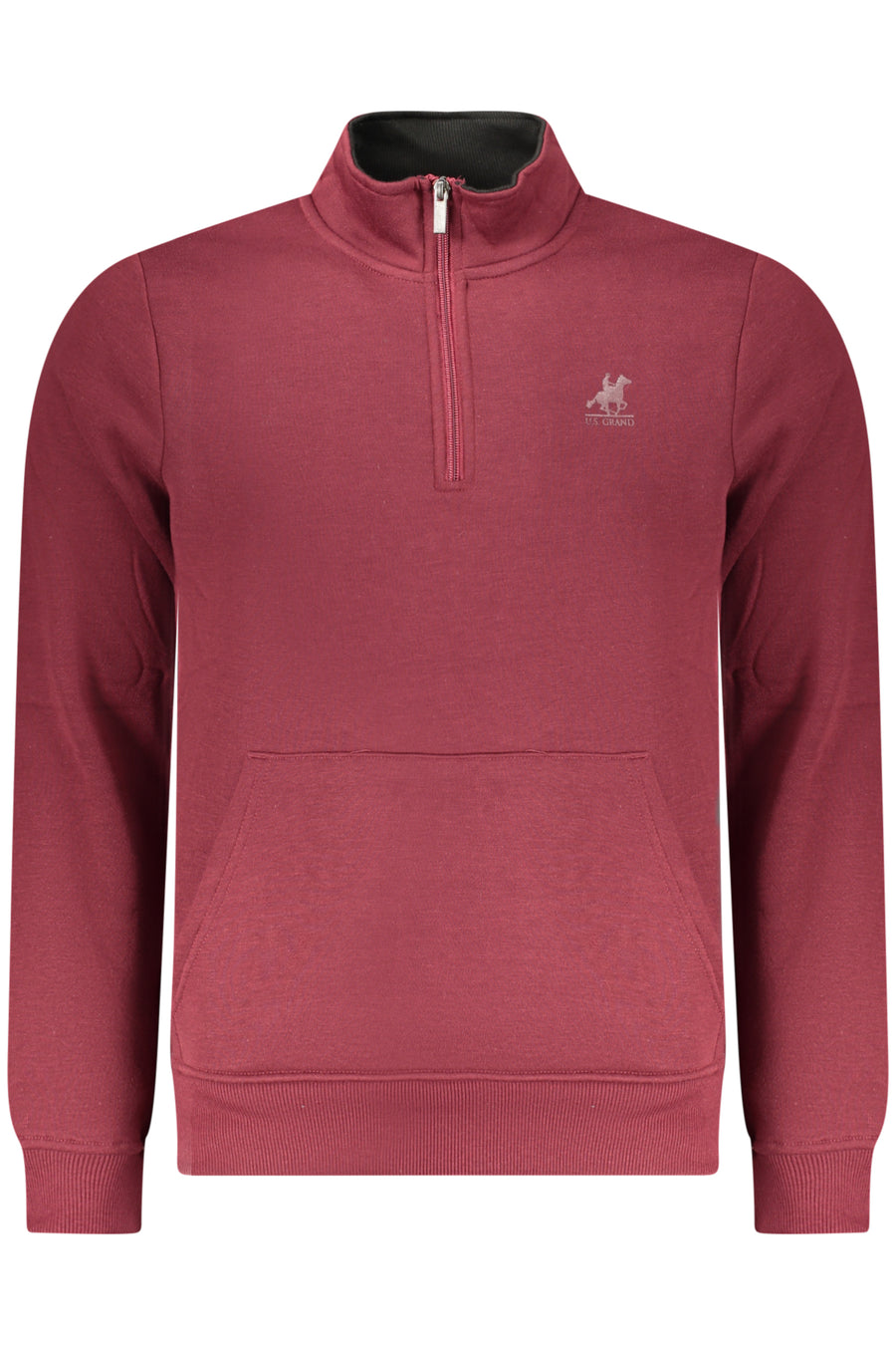 U.S. Grand Us Grand Men's Red Zip-Up Sweatshirt