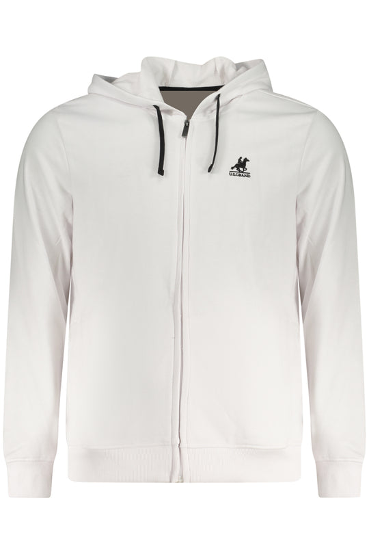 U.S. Grand Us Grand Men's White Zip-Up Sweatshirt