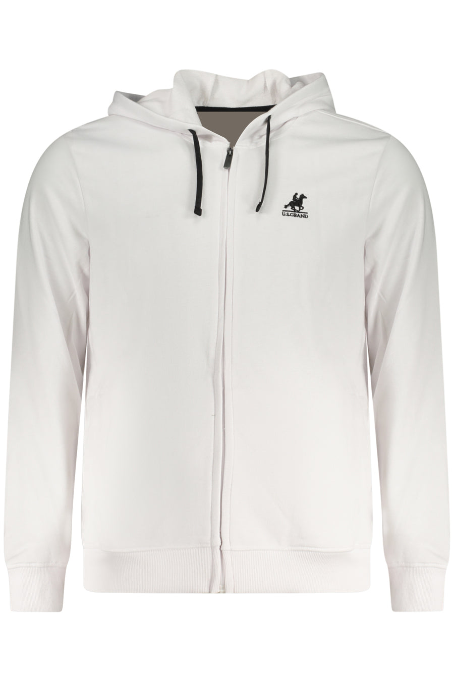 U.S. Grand Us Grand Men's White Zip-Up Sweatshirt