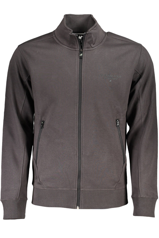 U.S. Grand Us Grand Men's Gray Zip-Up Sweatshirt