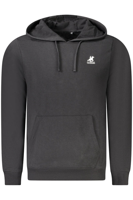 U.S. Grand Us Grand Men's Black Zip-Up Sweatshirt