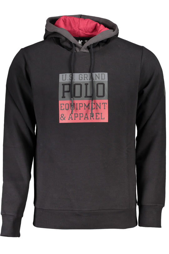 U.S. Grand Us Grand Men's Black Zip-Up Sweatshirt