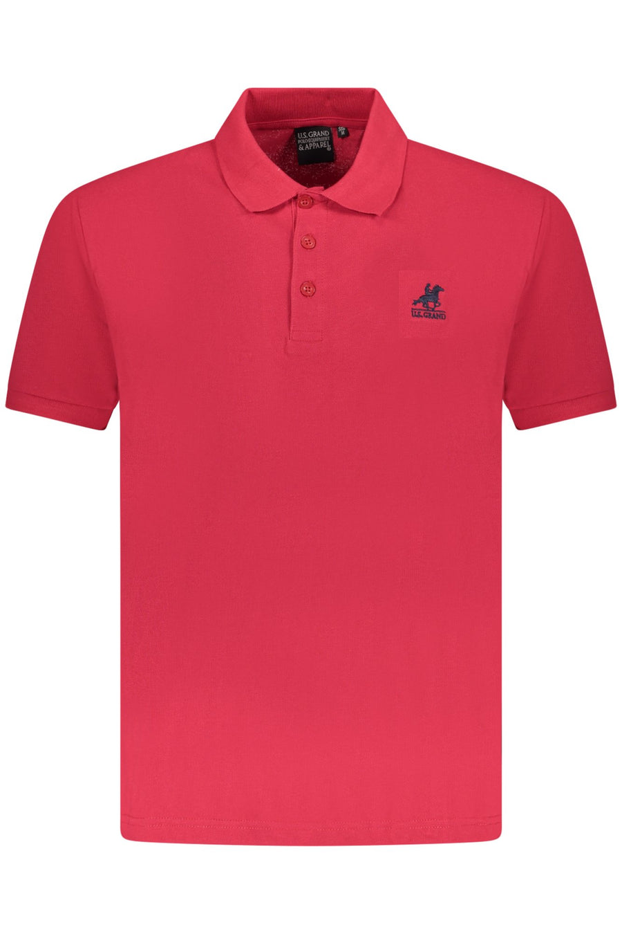 U.S. Grand Us Grand Men's Short-Sleeve Polo Shirt, Red