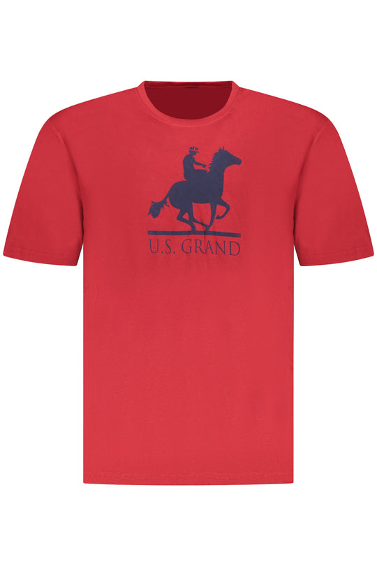 U.S. Grand Us Grand Men's Short-Sleeved Red T-Shirt