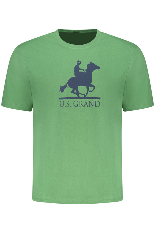 U.S. Grand Us Grand Men's Short-Sleeved Green T-Shirt